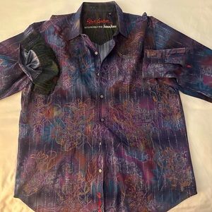 Robert Graham “Limited Edition” Long sleeve Button Down Shirt XL #38 of 265